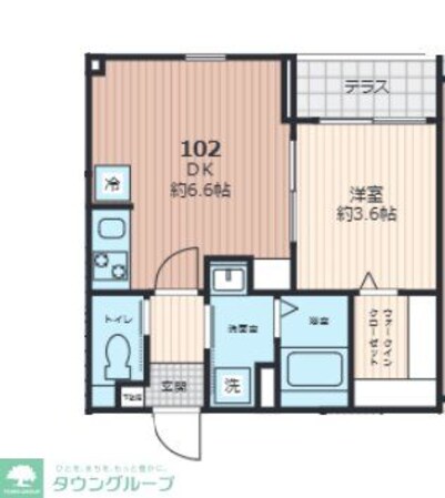 グランディール千葉新宿の物件間取画像